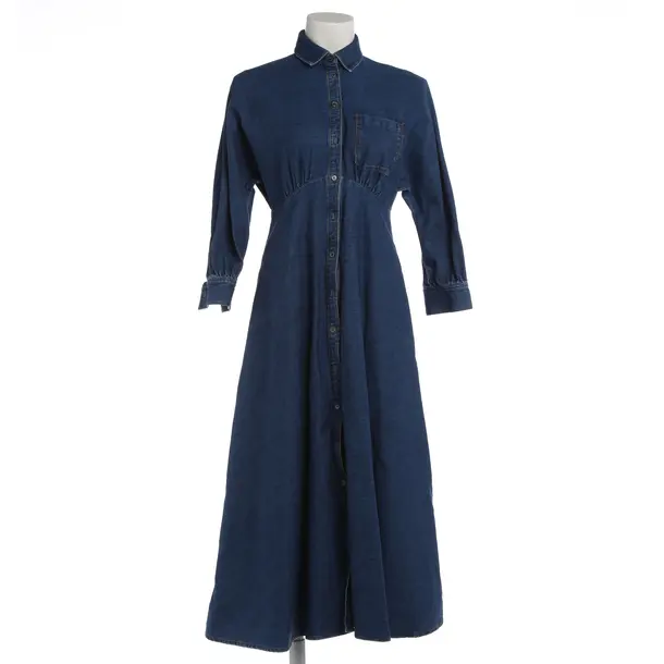Denim Dress, in Blue, Cotton, Max Mara