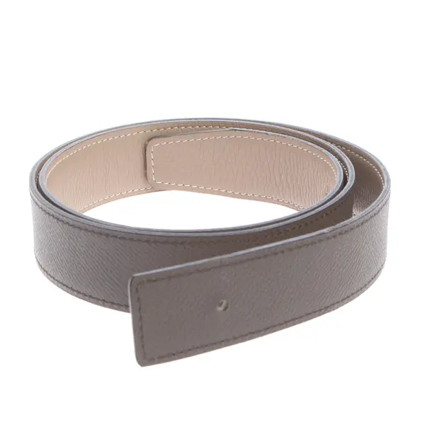 Gürtel in Grau, Leder, Hermès