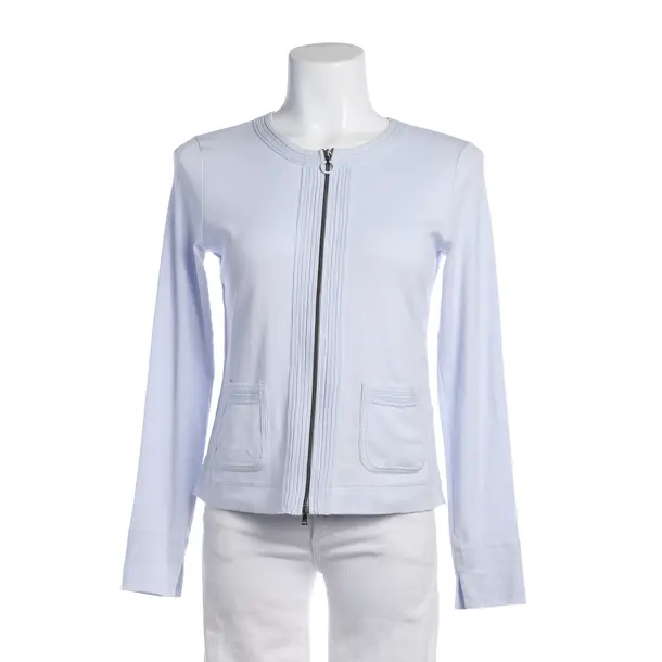 Zip-up Hoodie in Blue, Cotton, Marc Cain Sports