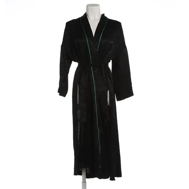 Mid-Season Coat in Black, Viscose, Maje