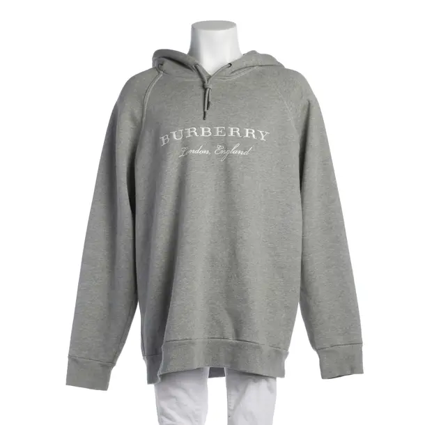 Hoodie in Gray, Cotton, Burberry