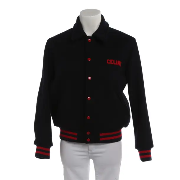 Mid-Season Jacket in Blue, Wool, Céline