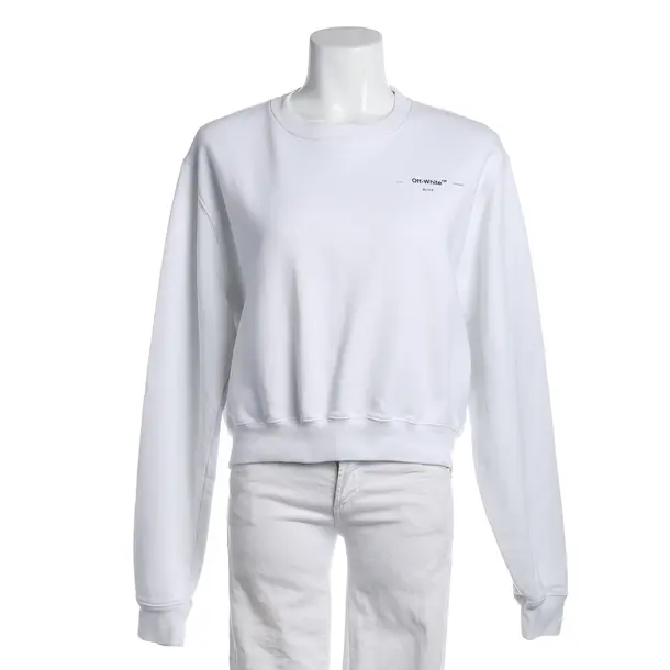 Sweatshirt in Weiß, Baumwolle, Off-White