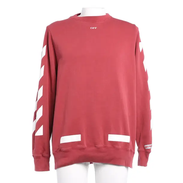 Sweatshirt in Red, Cotton, Off-White