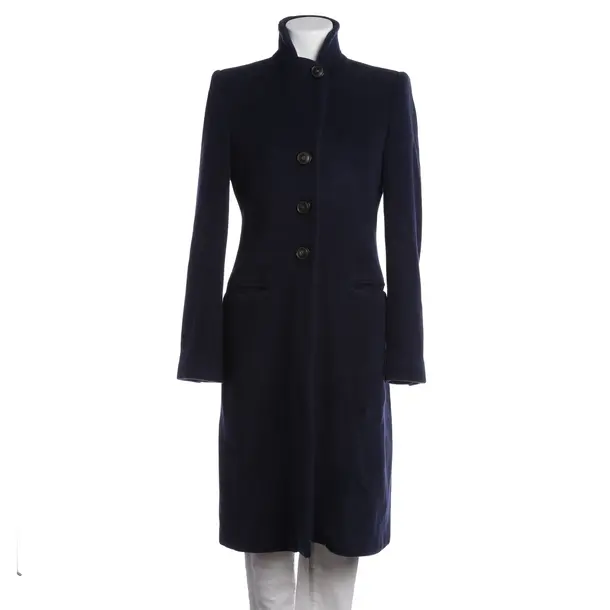 Winter Coat in Blue, Wool, Armani Collezioni