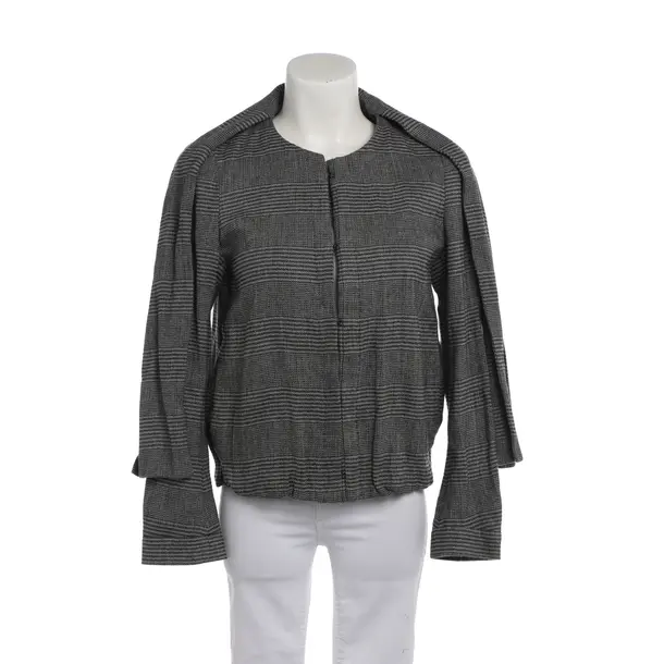 Mid-Season Jacket in Gray, Linen, Dries van Noten