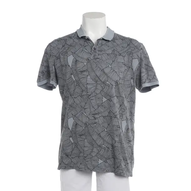 Poloshirt in Grau, Baumwolle, Hugo Boss Orange