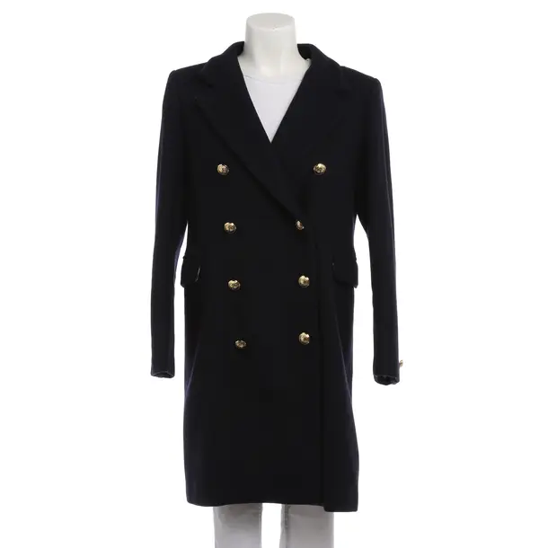 Winter Coat in Blue, Wool, Roberto Cavalli