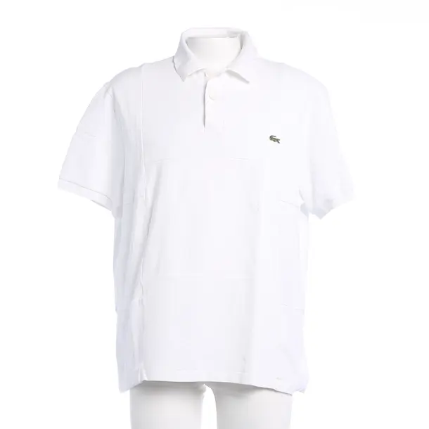 Poloshirt in Weiß, Baumwolle, Lacoste