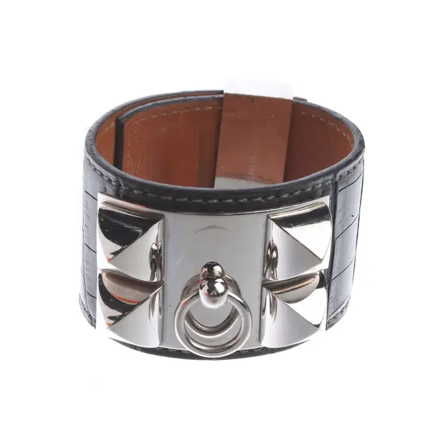 Bracelet, in Black, Leather, Hermès