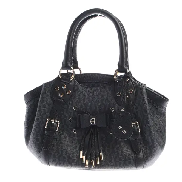 Borsetta, in Grigio scuro, Pelle, Aigner