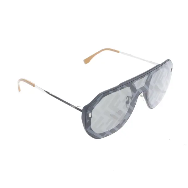 Sonnenbrille, in Grau, Kunststoff / Metall, Fendi