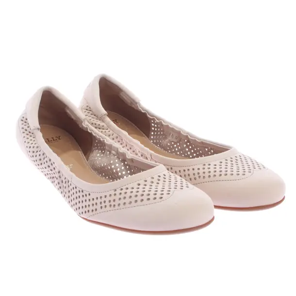 Ballet Flats in White, , Bally