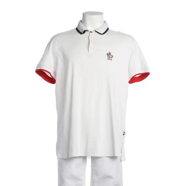 Polo Shirt in White, Cotton, Moncler Grenoble
