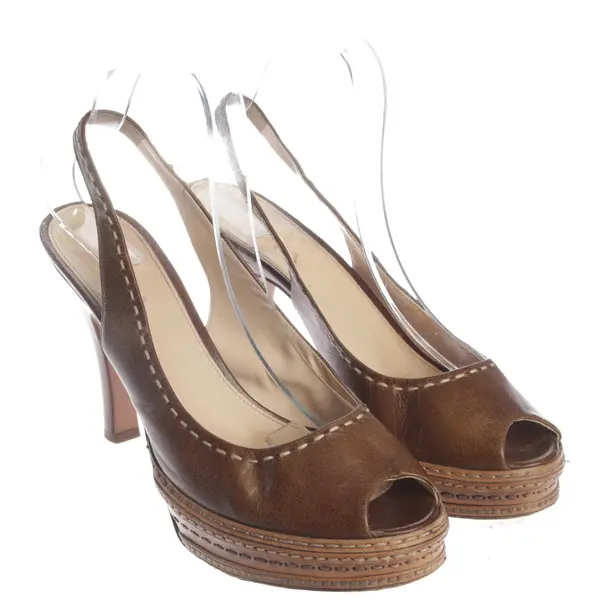 Heeled Sandals, in Brown, Prada