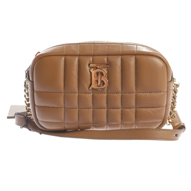 Shoulder Bag, in Light Brown, Leather, Burberry
