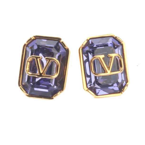 Earrings, in Gold, Metal (metallic, metallized), Valentino