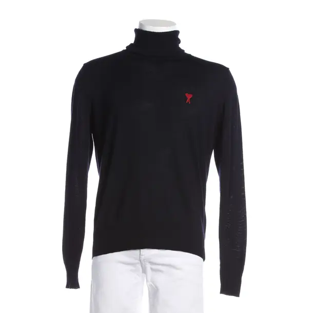 Jumper, in Navy, Wool, Ami Paris