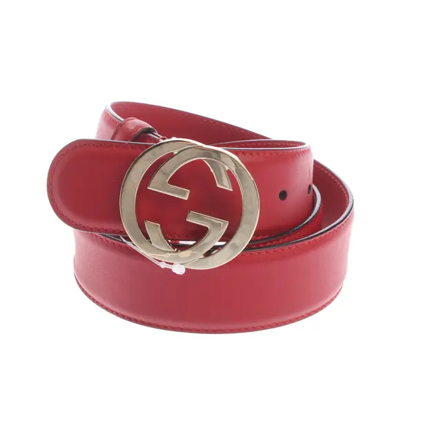 Gürtel, in Rot, Leder, Gucci