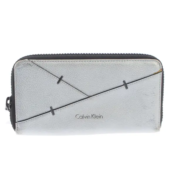 Wallet, in Gray, Leather, Calvin Klein