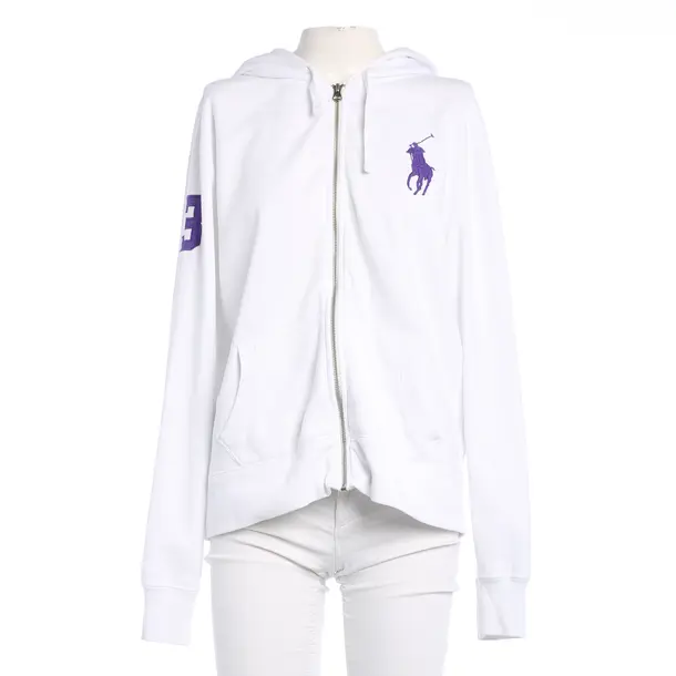 Zip-up Hoodie, in White, Cotton, Polo Ralph Lauren