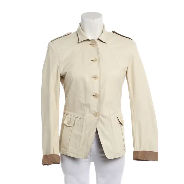LeatherJacket, in Cream, Leather, Jil Sander