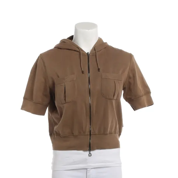 Felpa con cerniera, in Marrone, Cotone, Marc Cain Sport