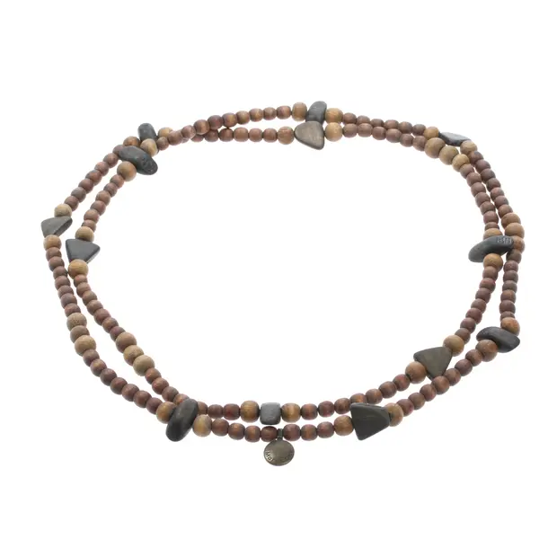 Necklace, in Brown, Wood, Marc Cain