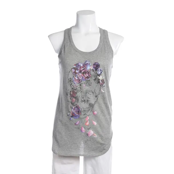 Top, in Gray, Cotton, Alexander McQueen