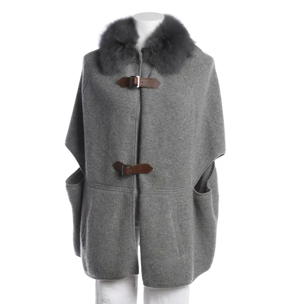 Poncho, in Gray, Cashmere, Philo-Sofie