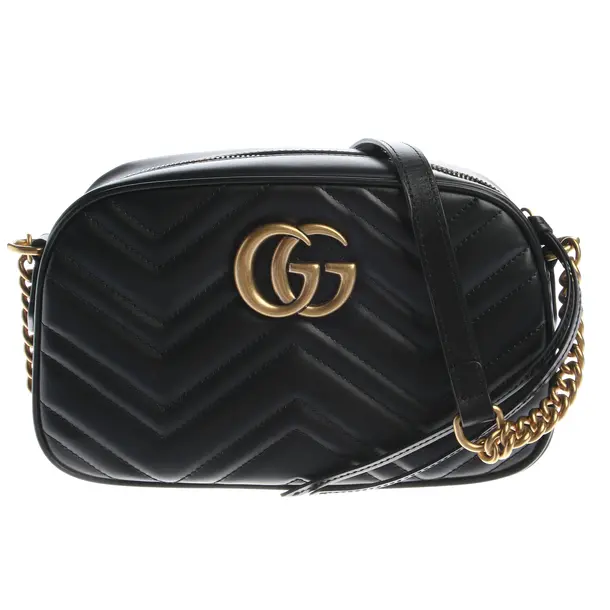 Umhängetasche, in Schwarz, Leder, Gucci