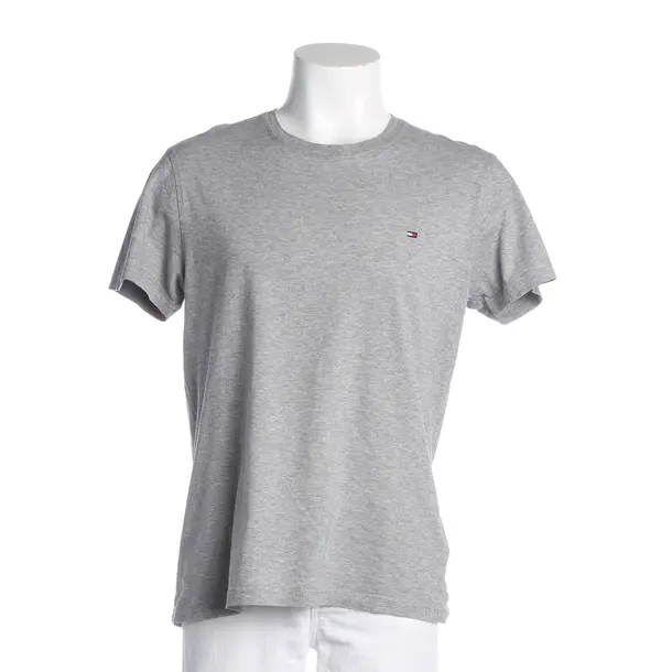 T-Shirt, in Grau, Baumwolle, Tommy Hilfiger