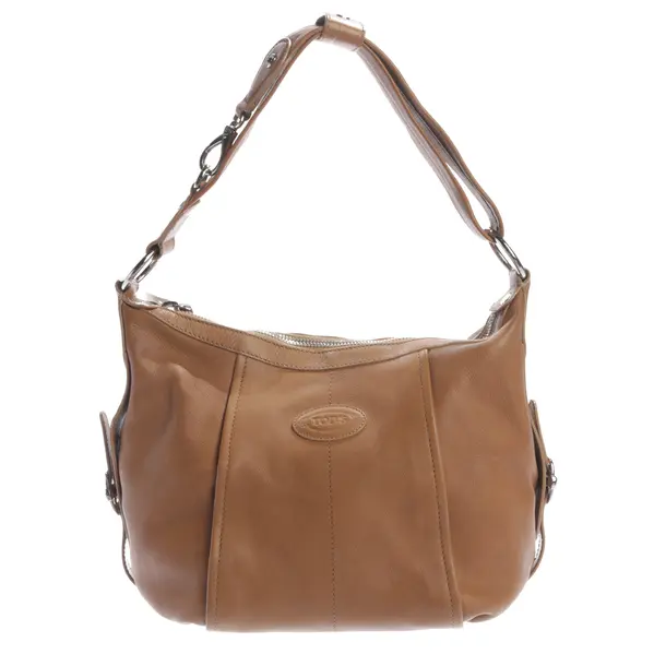 Schultertasche, in Hellbraun, Leder, Tod´s