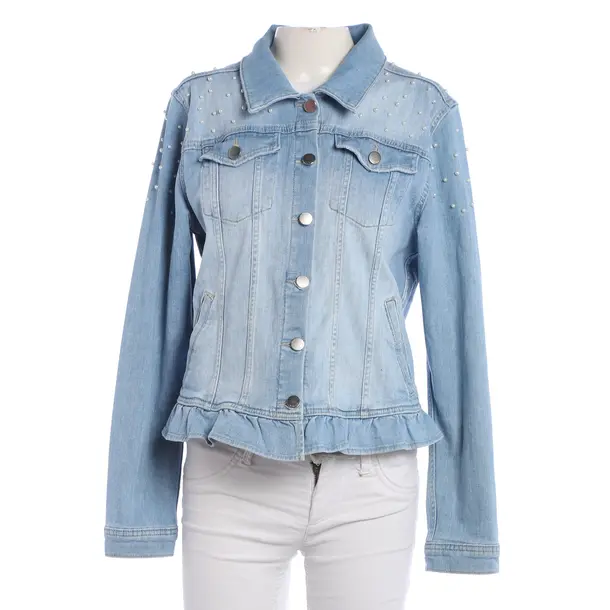 Denim Jacket, in Light Blue, Cotton, Rich & Royal