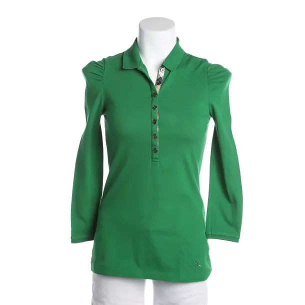 Long Sleeve Shirt, in Green, Cotton, Burberry Brit