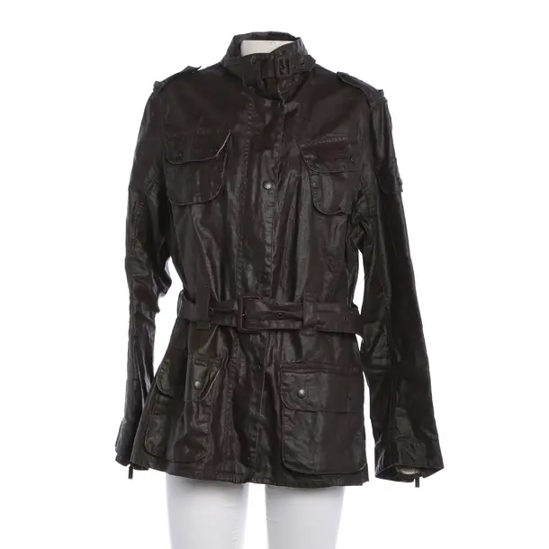 Mid-Season Jacket, in Dark Brown, Linen, Barbour