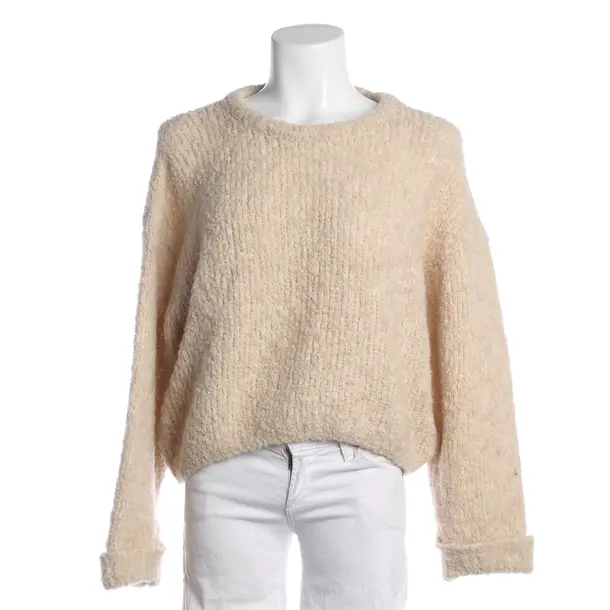 Pullover, in Beige, Leinen, American Vintage