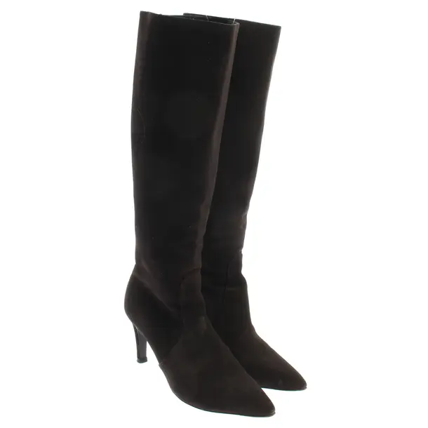 Stiefel, in Dunkelbraun, Bottega Veneta