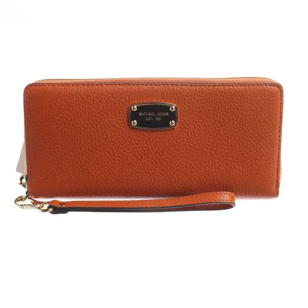Wallet, in Orange, Leather, Michael Kors