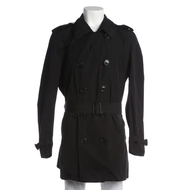 Overcoat, in Black, Polyester, Burberry Brit