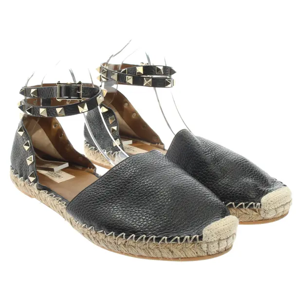 Espadrilles, in Schwarz, Valentino