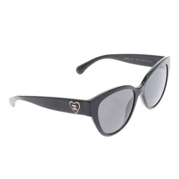 Sonnenbrille, in Schwarz, Kunststoff, Chanel