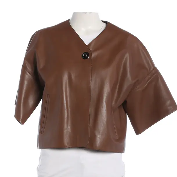 Lederjacke, in Braun, Leder, Hermès