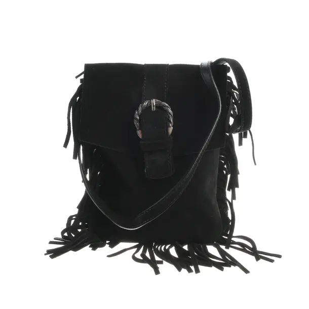 Schultertasche, in Blau, Leder, Maje