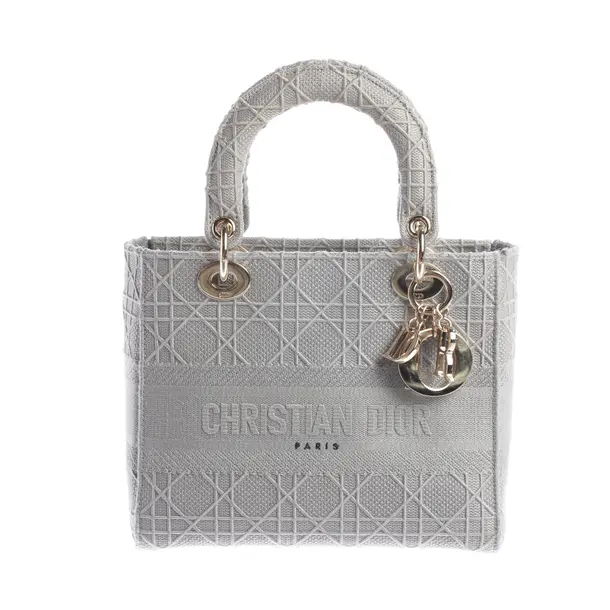 Handbag, in Gray, Polyester, Dior