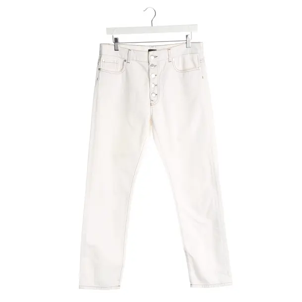 Straight Fit Jeans, in Cream, Cotton, Joseph