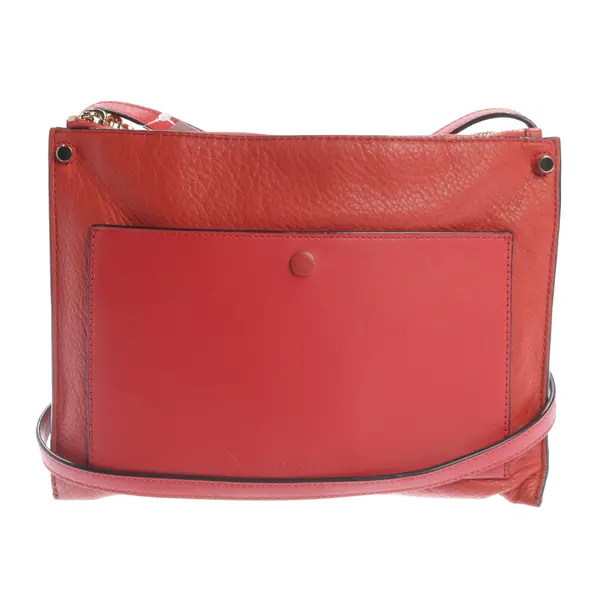 Schultertasche, in Rot, Leder, Sandro
