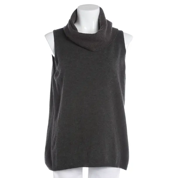 Sweater Vest, in Dark Gray, Wool, Fabiana Filippi