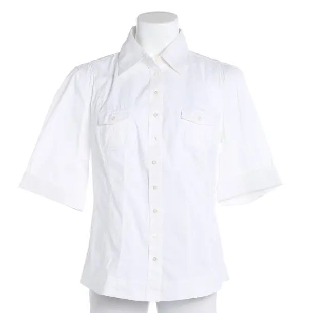 Blouse, in White, Cotton, Windsor