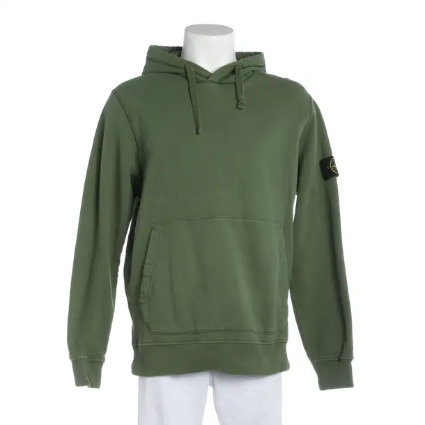 Hoodie, in Grün, Baumwolle, Stone Island